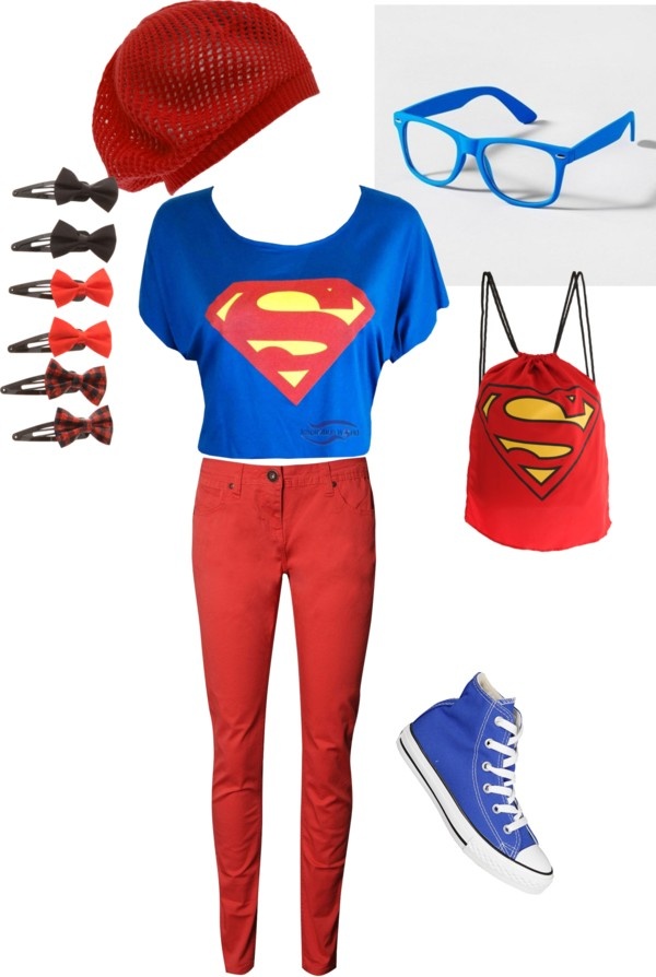 calça vermelha superman